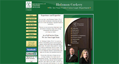 Desktop Screenshot of holzmanlaw.com