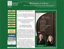 Tablet Screenshot of holzmanlaw.com